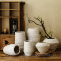 Nordic Retro Series Vases Frosted Sandstone Uneven Size Decorative Flowers Items Ceramic Flower Vase for Living Room